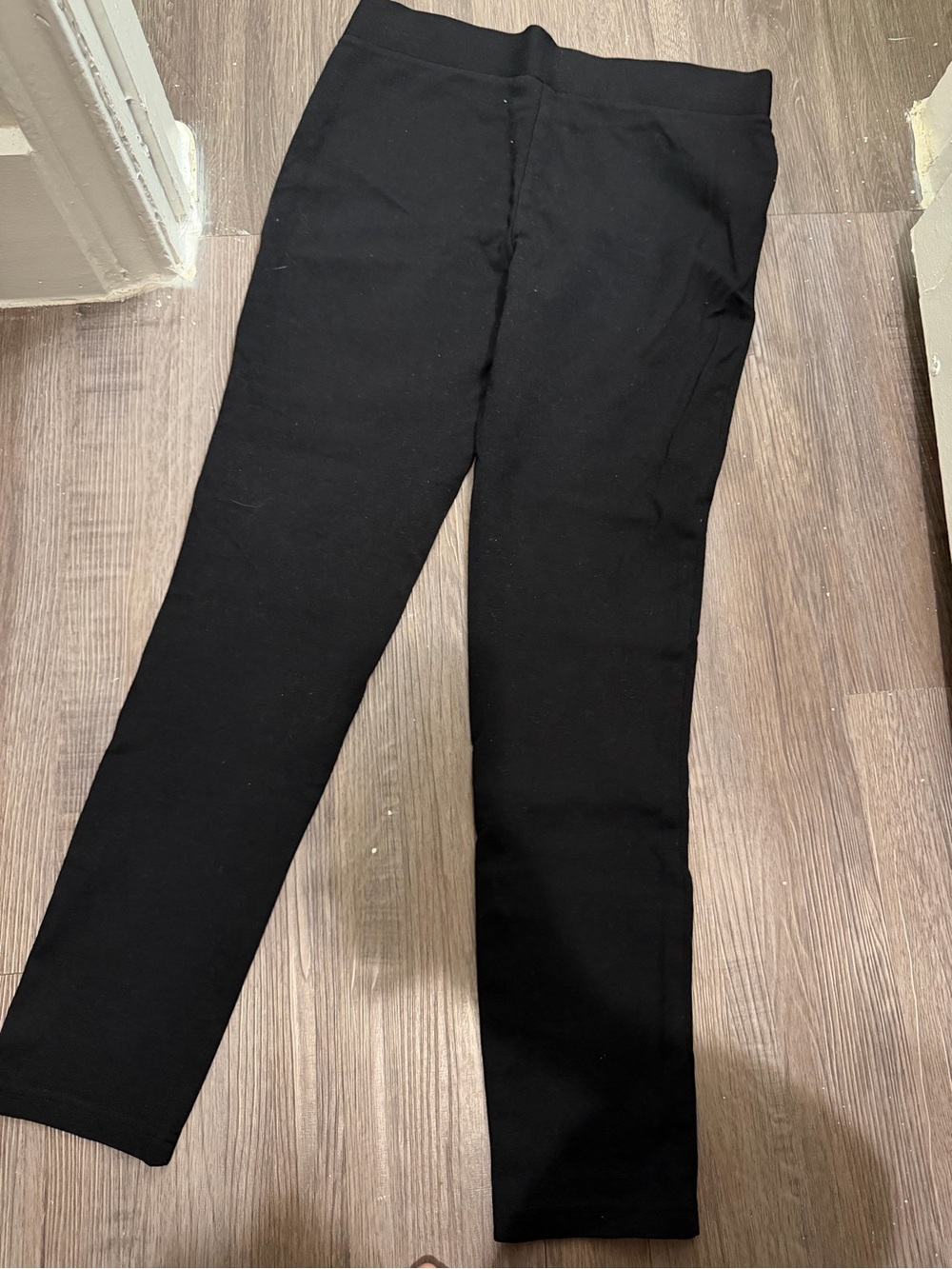 Black Stretch Knit Pants - Classic Everyday Pant- small